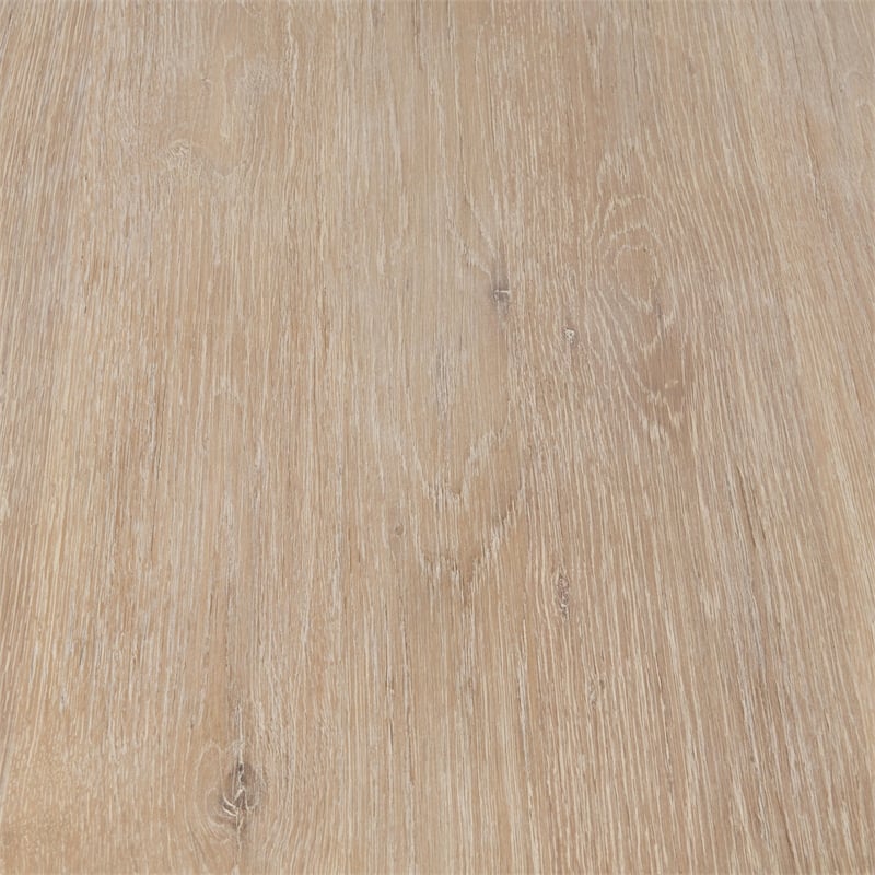 Classic Home Tiber 70in Round Oak Veneer Wood Dining Table White Washed