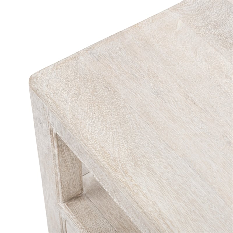 Classic Home Westmont Mango Wood Nightstand White