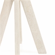 Classic Home Rodrigo Round Mango Wood Bar Height Table White