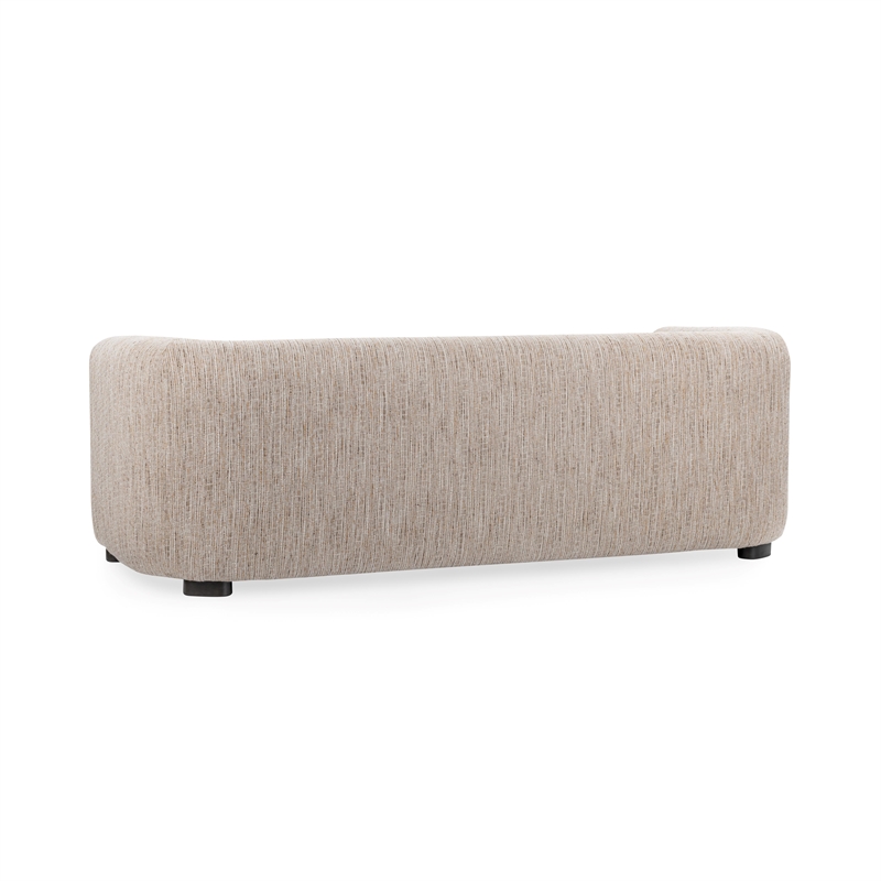 Classic Home Andara Upholstered Polyester Fabric Sofa Beige