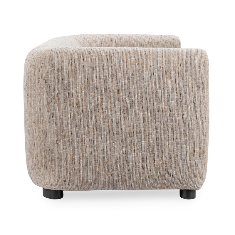 Classic Home Andara Upholstered Polyester Fabric Sofa Beige