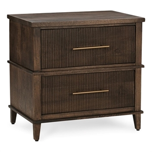 Classic Home Westlake 2-Drawer Mango Wood Nightstand Brown
