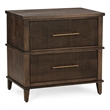Classic Home Westlake 2-Drawer Mango Wood Nightstand Brown