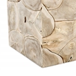 Classic Home Sorrento Natural Teak Wood End Table Bleached