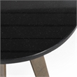 Classic Home Leyton Black Marble Accent Table