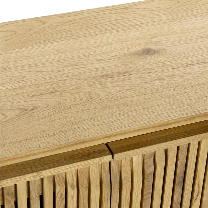 Classic Home Roya Oak Wood 2-Door Sideboard Buffet Natural