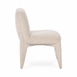 Classic Home Danson Upholstered Polyester Fabric Dining Chair Cream