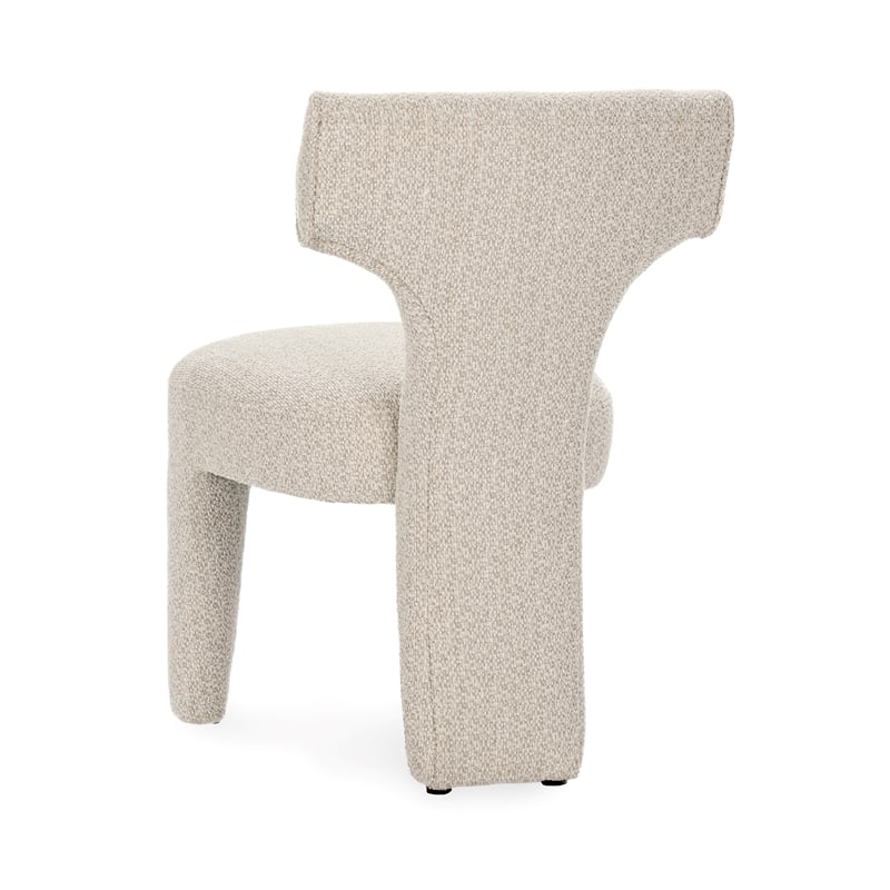 Classic Home Khai Upholstered Polyester Fabric Dining Chair Cream