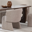 Classic Home Halstead Upholstered Polyester Fabric Dining Chair Gold