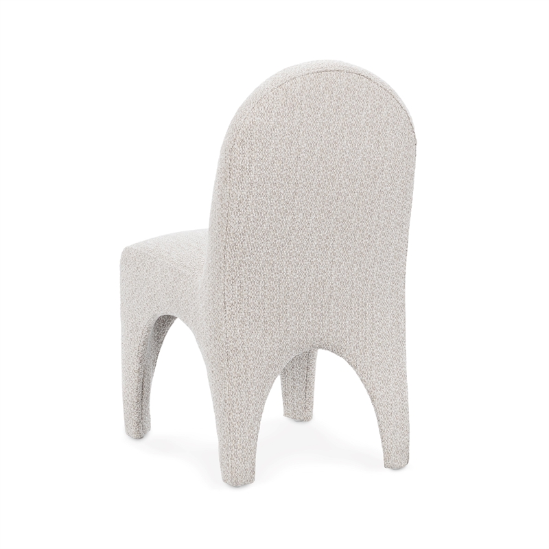 Classic Home Ella Set of 2 Upholstered Polyester Fabric Dining Chair Cream