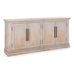 Classic Home Janes Reclaimed Pine Wood Sideboard Buffet Blue