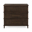 Classic Home Westlake 3-Drawer Mango Wood Chest Cabinet Brown