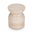Classic Home Ridgewood Outdoor Concrete Stool Beige