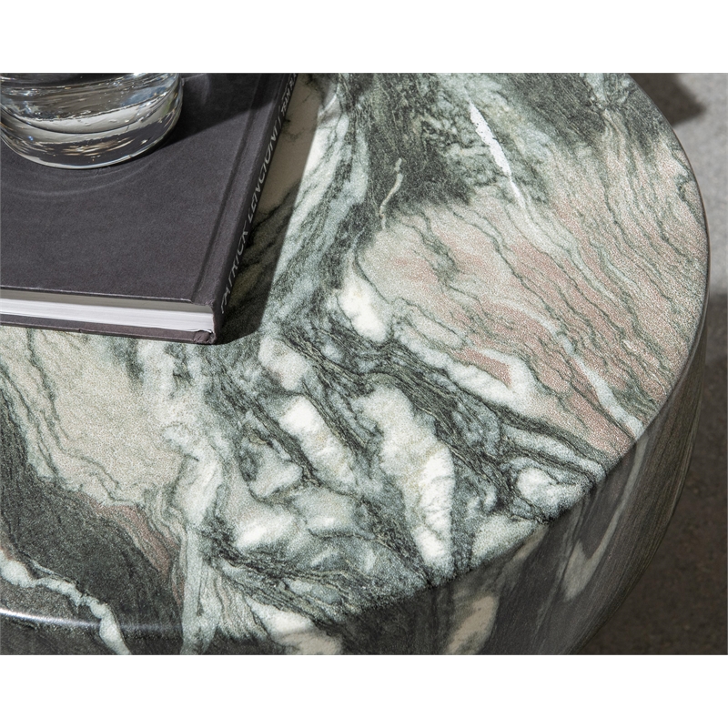 Classic Home Merz Concrete Outdoor Green Stool