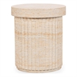 Classic Home Selah Concrete Outdoor Stool Beige