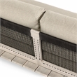 Livia Outdoor Teak Wood Modular Sectional in Taupe