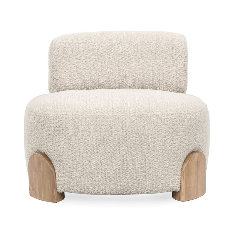 Classic Home Aerie Polyester Lounge Accent Chair Cream
