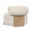 Classic Home Aerie Polyester Lounge Accent Chair Cream