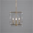 Classic Home Tessa Brass Acrylic Chandelier