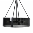 Classic Home Apfel 8-Light Glass Chandelier Black