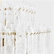 Classic Home Everly White Square Iron Chandelier