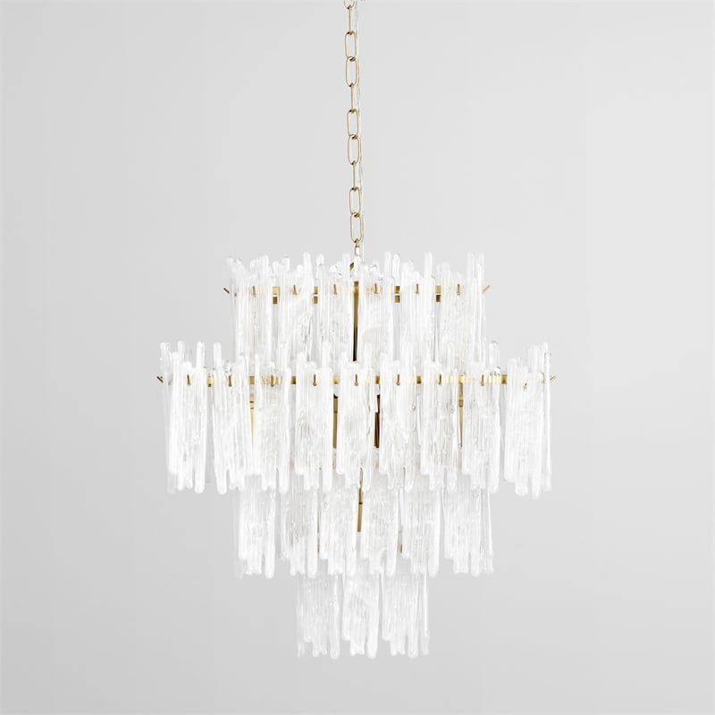Classic Home Everly White Square Iron Chandelier