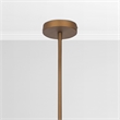 Classic Home Allyn Gold White Rattan Pendant Light