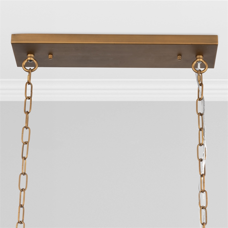 Classic Home Tressia Brass Iron Chandelier