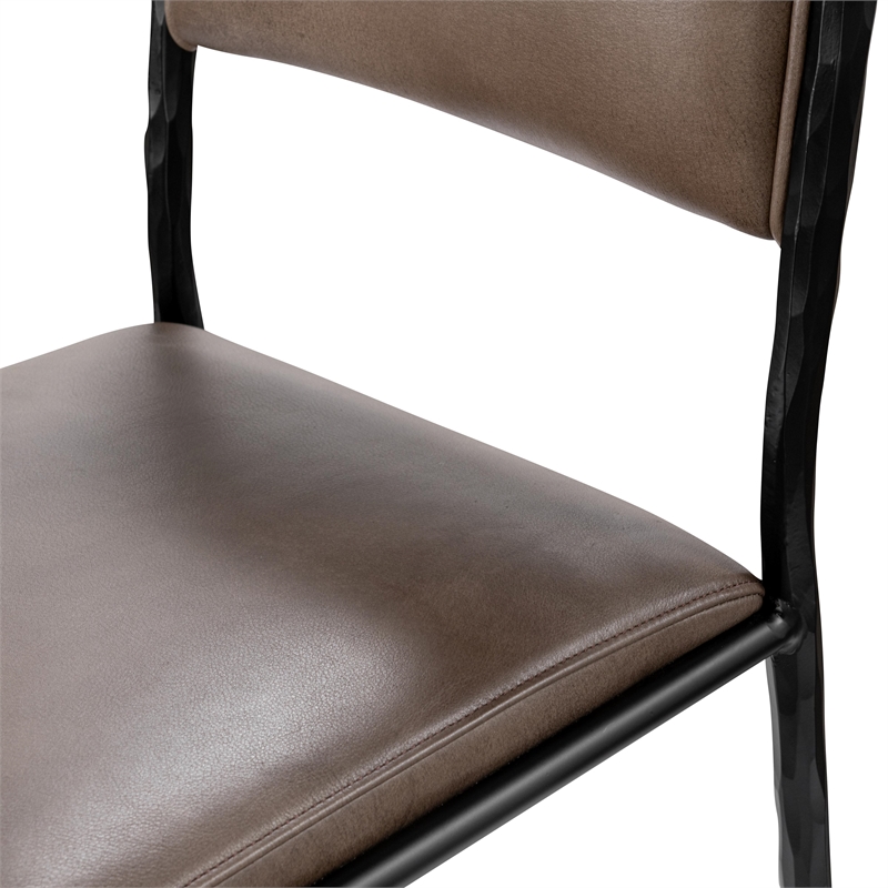 Classic Home Kayne Leather 26in Counter Stool Sand