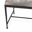 Classic Home Achen Gray Hair on Hide 60in Iron Bench