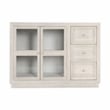 Classic Home Isha Mango Wood Cabinet White