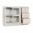 Classic Home Isha Mango Wood Cabinet White