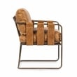 Classic Home Strapling Leather Dining Chair Chestnut