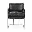 Classic Home Strapling Leather Dining Chair Black