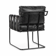 Classic Home Strapling Leather Dining Chair Black