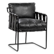 Classic Home Strapling Leather Dining Chair Black
