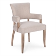 Classic Home Ronan Upholstered Polyester Fabric Dining Armchair Sand Beige
