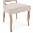 Classic Home Ronan Set of 2 Upholstered Polyester Fabric Dining Chair Sand Beige
