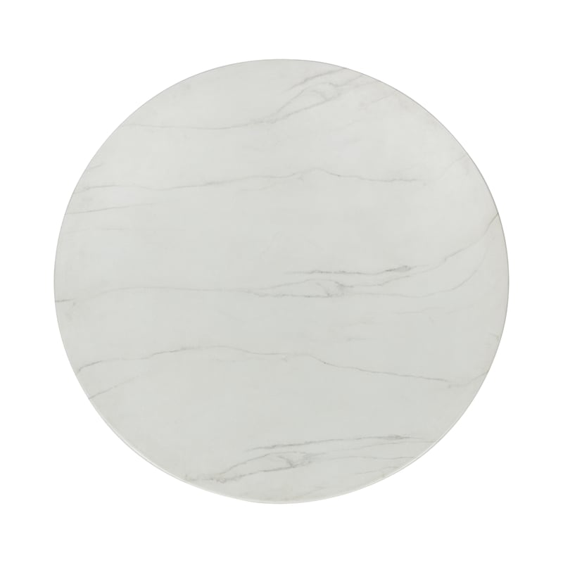 Classic Home Caspia Outdoor Concrete Round Dining Table Gray