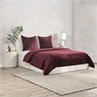 Villa by Classic Home Bari Velvet Port Red Euro Sham