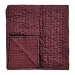 Villa by Classic Home Bari Velvet Port Red Queen Quilt