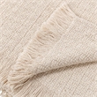 Villa by Classic Home Hadron Natural Queen Ivory Cotton Blanket