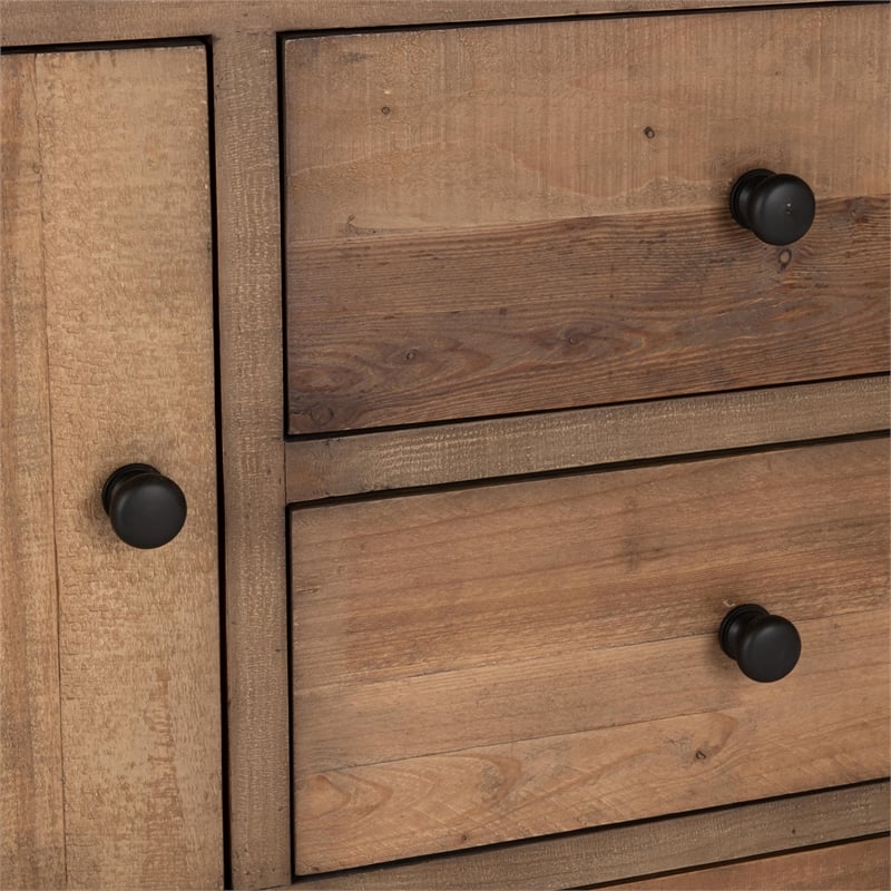 Kosas Home 4-Drawer 2-Door Reclaimed Pine Wood Sideboard Buffet