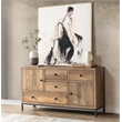 Kosas Home 4-Drawer 2-Door Reclaimed Pine Wood Sideboard Buffet