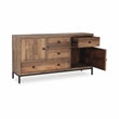 Kosas Home 4-Drawer 2-Door Reclaimed Pine Wood Sideboard Buffet
