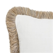Villa by Classic Home Cara 16x36 Linen Blend Fabric Throw Pillow Ivory