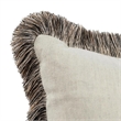 Villa by Classic Home Nola 24x24 Cotton Blend Fabric Throw Pillow Natural/Black