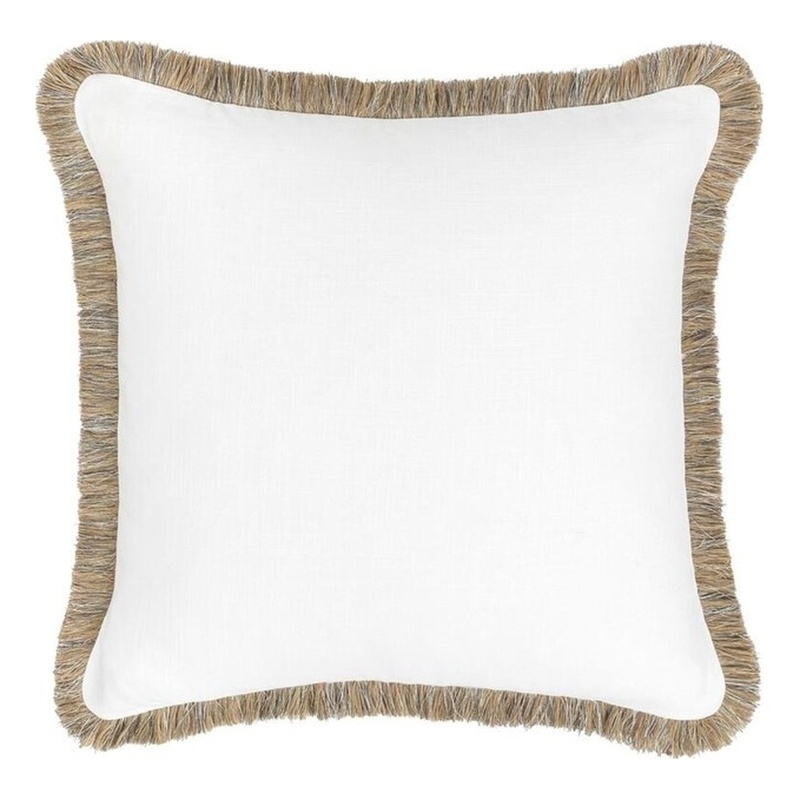 Villa by Classic Home Cara 16x36 Linen Blend Fabric Throw Pillow Ivory