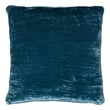 Villa by Classic Home Lexington 22x22 Silk Blend Fabric Throw Pillow Teal