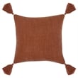 Villa by Classic Home Karo 20x20 Fabric Throw Pillow Red